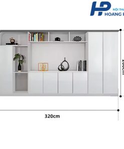 Tủ sách gỗ văn phòng cao cấp THPFC3220