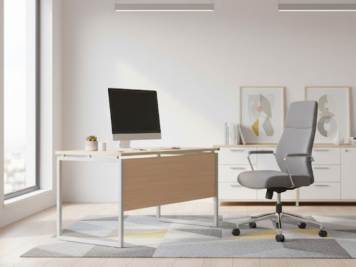 Bàn làm việc chân sắt 1m2