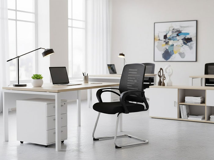 Ghế lưới văn phòng chân quỳ
