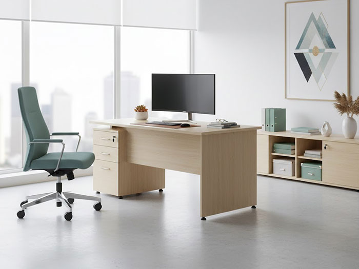 Bàn làm việc gỗ 1m4