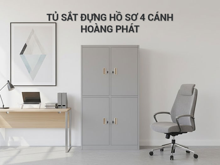 Tủ sắt đựng hồ sơ 4 cánh