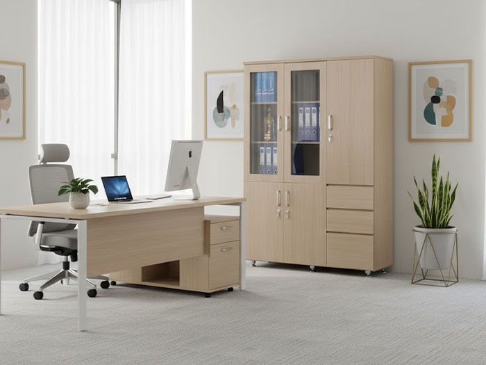 Tủ tài liệu gỗ 3 buồng