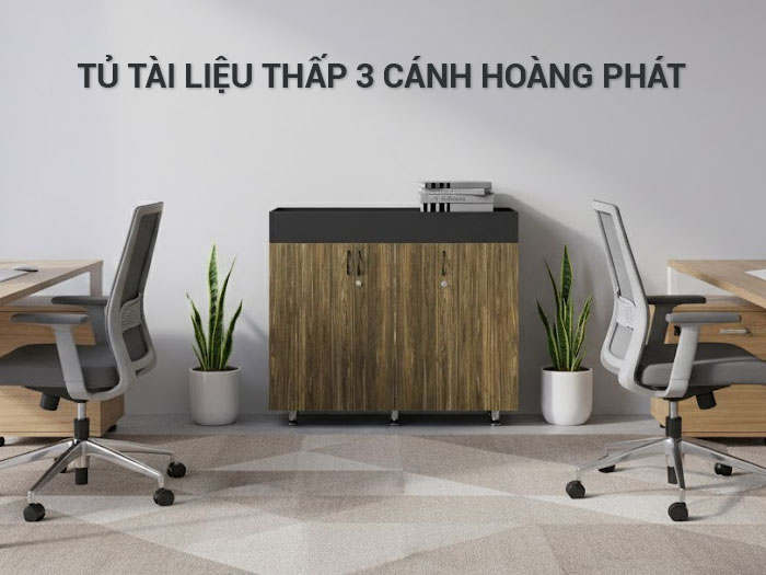 Tủ tài liệu thấp 3 cánh