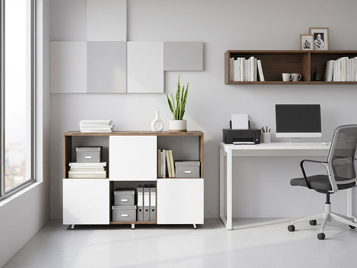 Tủ tài liệu thấp 3 cánh