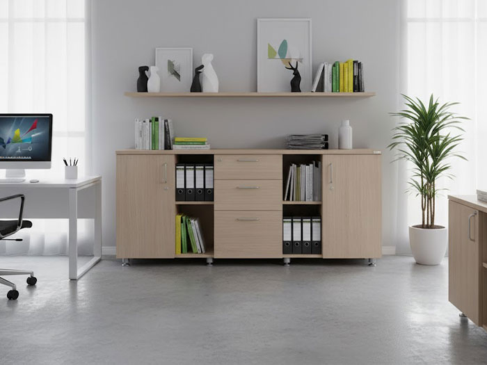 Tủ tài liệu thấp 3 cánh