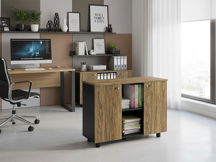Tủ tài liệu thấp 3 cánh