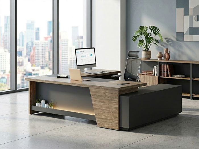 Bàn giám đốc gỗ công nghiệp