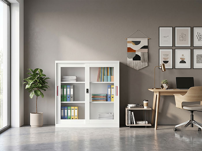 Tủ hồ sơ thấp 2 cánh sắt