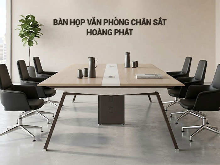 Bàn họp văn phòng chân sắt