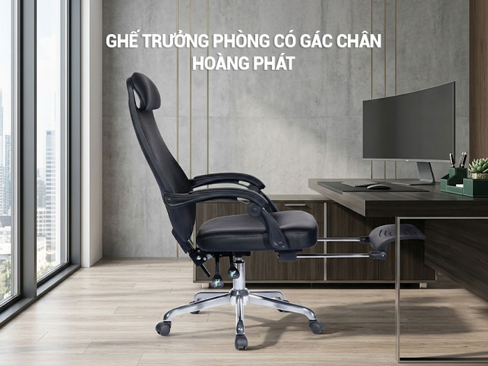 Ghế trưởng phòng có gác chân
