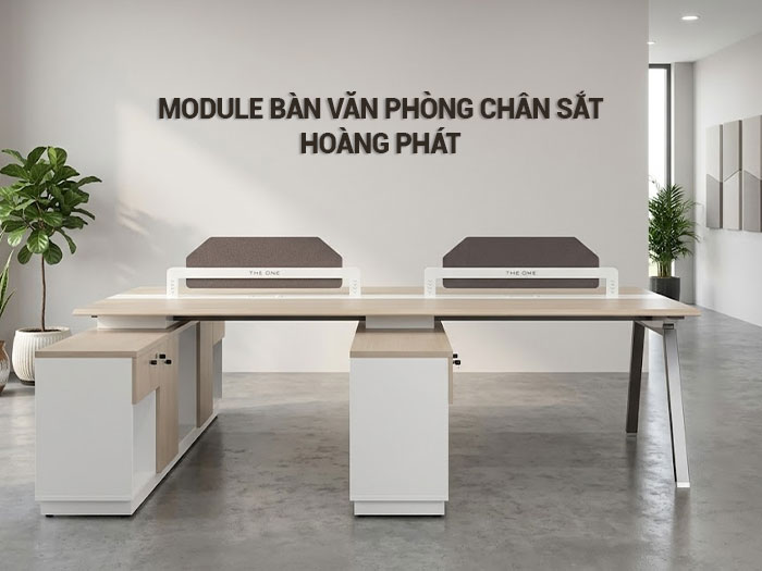 Module bàn văn phòng chân sắt