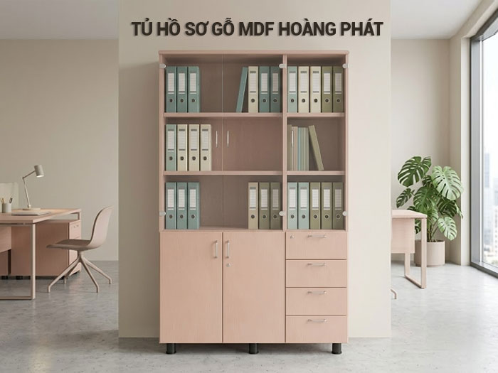 Tủ hồ sơ gỗ MDF Hoàng Phát
