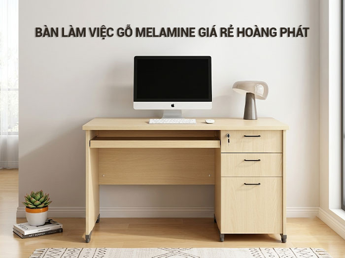 Bàn làm việc gỗ melamine giá rẻ
