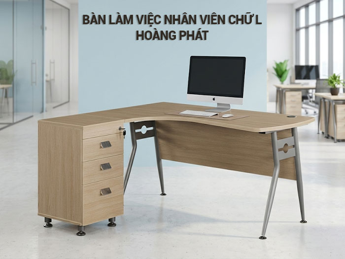 Bàn làm việc nhân viên chữ L