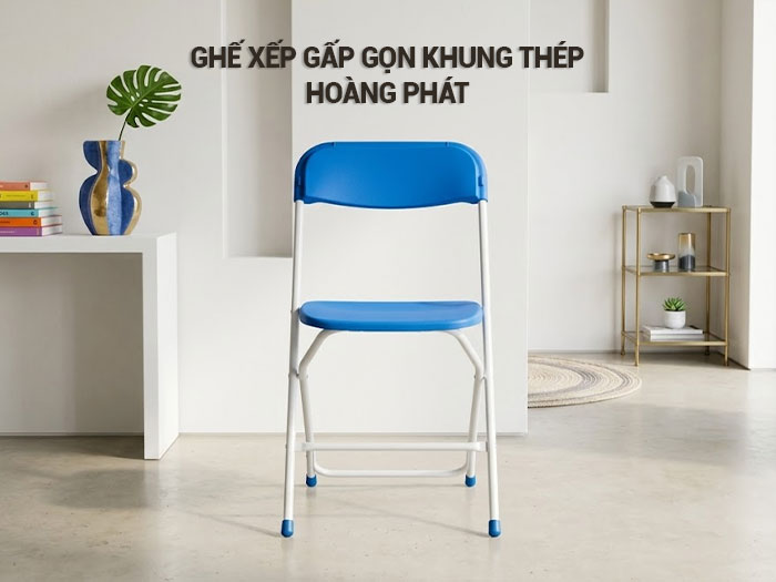 Ghế xếp gấp gọn khung thép