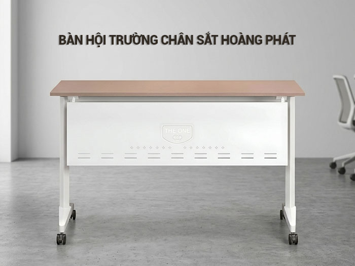 bàn hội trường chân sắt Hoàng Phát