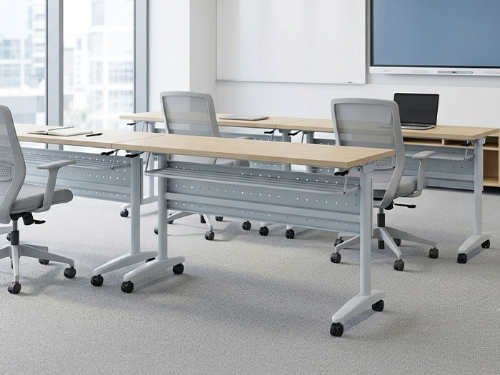 bàn hội trường chân sắt Hoàng Phát