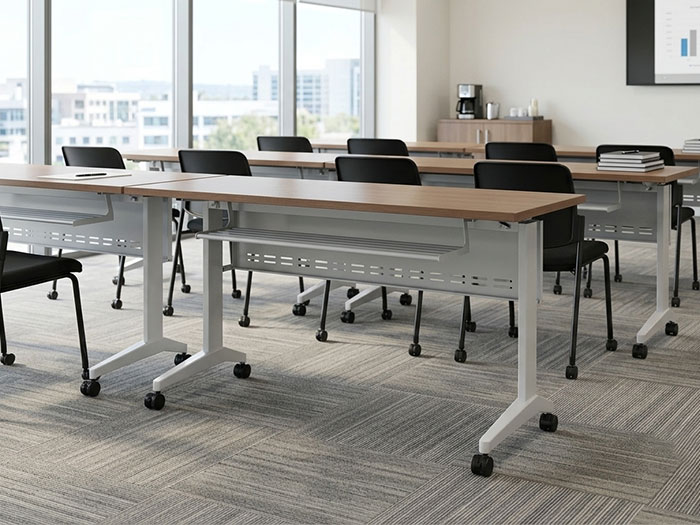 bàn hội trường chân sắt Hoàng Phát
