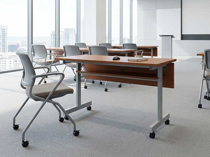 bàn hội trường chân sắt Hoàng Phát