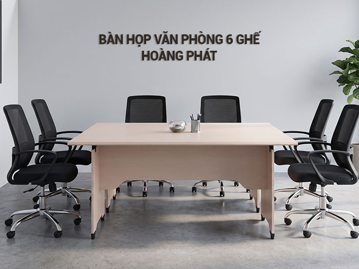 Bàn họp văn phòng 6 ghế