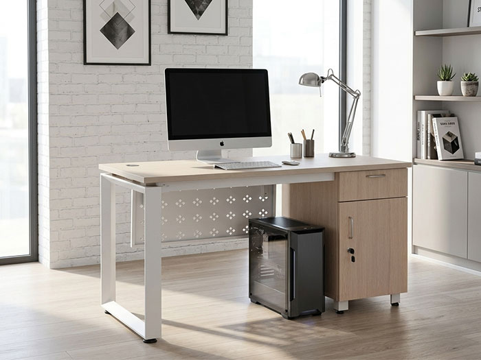 bàn máy tính khung sắt Hoàng Phát