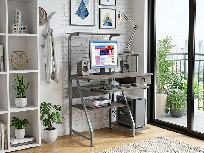 bàn máy tính khung sắt Hoàng Phát