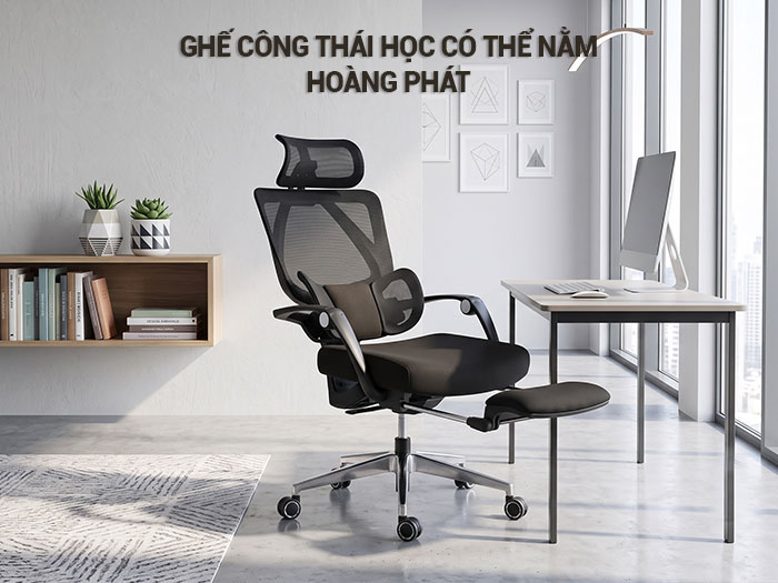 ghế công thái học có thể nằm