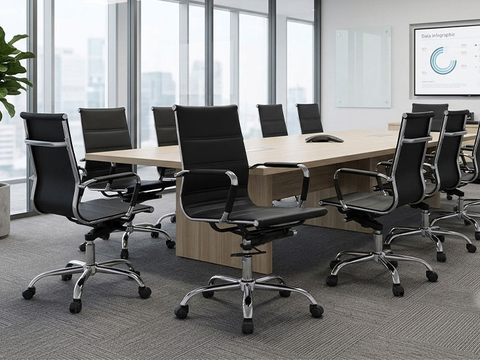 ghế phòng họp có bánh xe Hoàng Phát