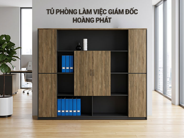 tủ phòng làm việc giám đốc Hoàng Phát