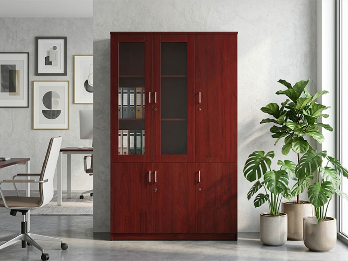 Tủ tài liệu gỗ sơn PU Hoàng Phát