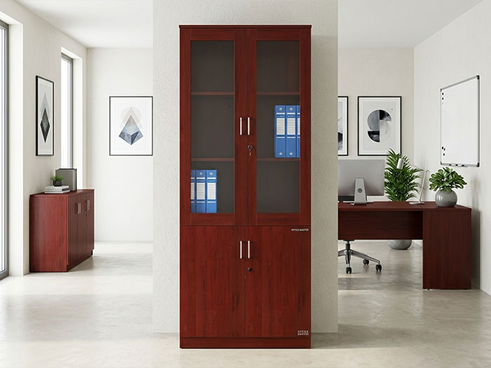 Tủ tài liệu gỗ sơn PU Hoàng Phát
