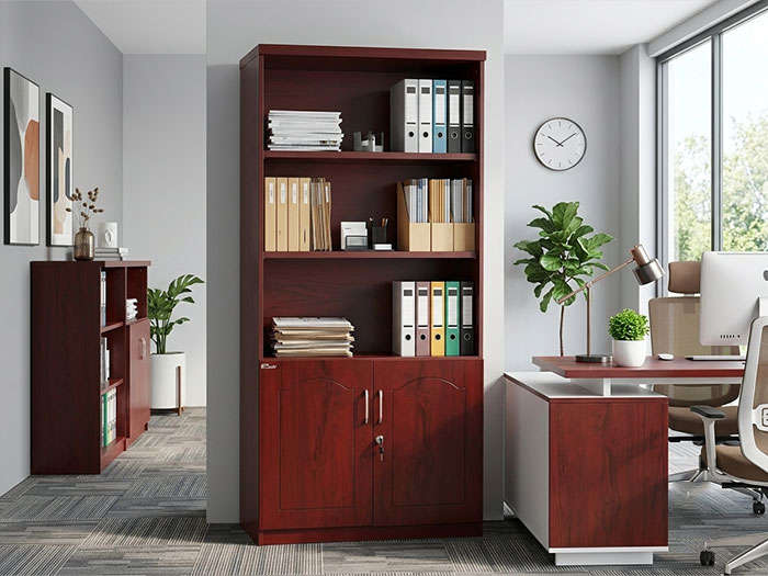 Tủ tài liệu gỗ sơn PU Hoàng Phát