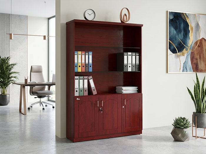Tủ tài liệu gỗ sơn PU Hoàng Phát