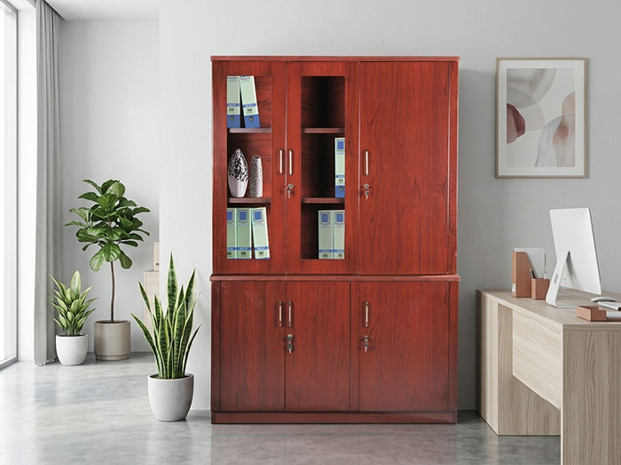 Tủ tài liệu gỗ sơn PU Hoàng Phát