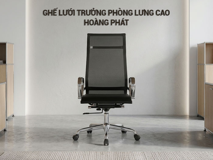 ghế lưới trưởng phòng lưng cao Hoàng Phát
