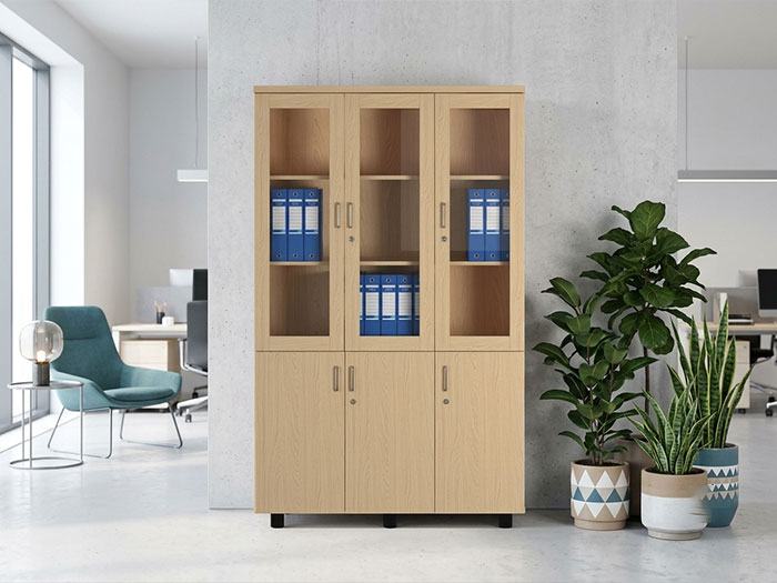 tủ văn phòng gỗ công nghiệp Hoàng Phát
