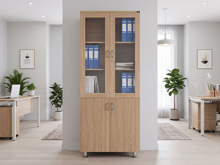 tủ văn phòng gỗ công nghiệp Hoàng Phát